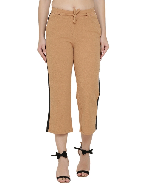 

Westwood Women Khaki Knitted Cropped Palazzos