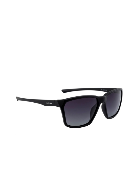 

OPIUM Men Purple Lens & Black Wayfarer Sunglasses with Polarised and UV Protected Lens