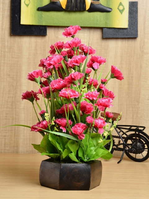 

fancy mart Pink Rose Light Peach Flowers with Pot