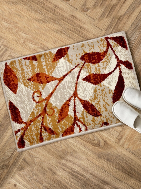 

Clasiko Maroon Floral Printed Anti Slip Doormats