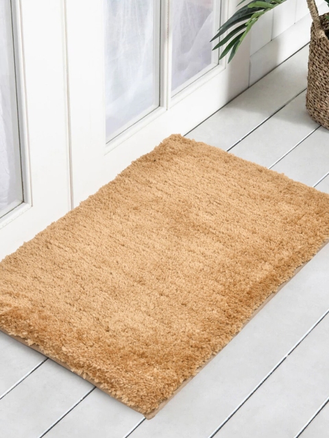 

Clasiko Beige Solid Anti-Skid Doormats