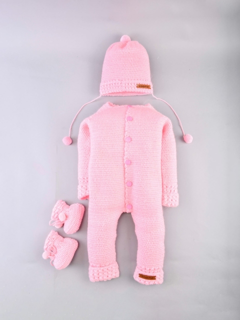 

The Original Knit Girls Pink Top with Trousers