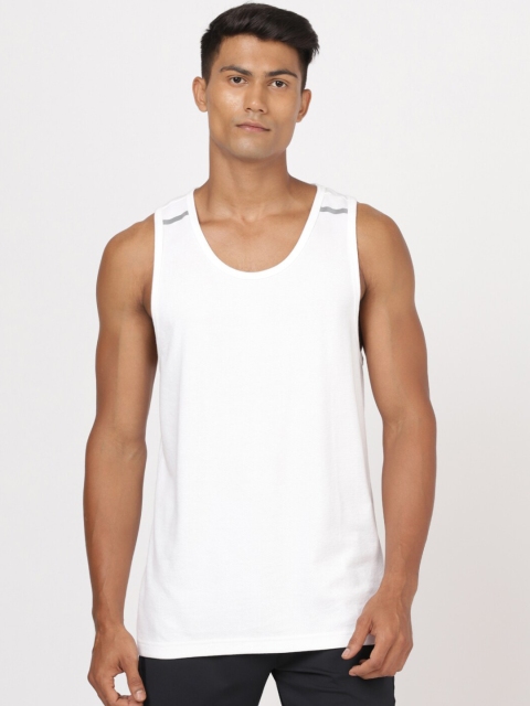 

Jockey Men White Solid Cotton Innerwear Vests
