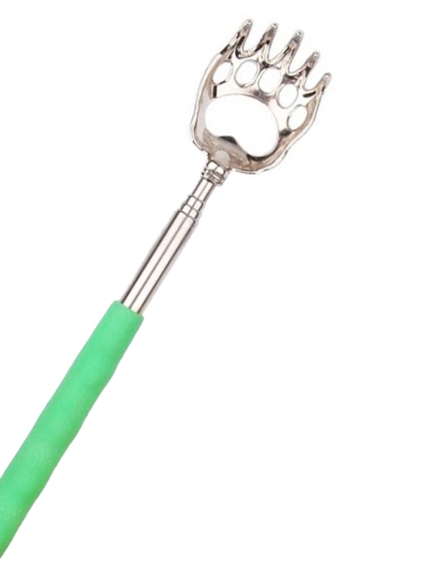 

Alexvyan Women Silver-Toned & Green Massager & Back Scratcher