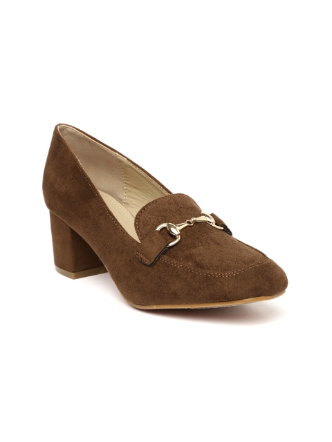 

Addons Women Brown Solid Pumps