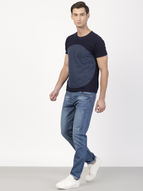 

ether Men Blue Skinny Fit Mid-Rise Mildly Distressed Stretchable Jeans