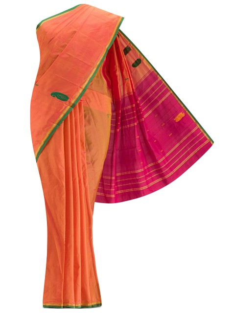 

Nalli Next Yellow & Red Woven Design Art Silk Saree