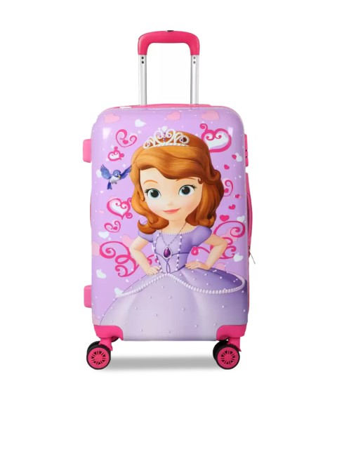 

Disney Pink & Purple Unisex Kids Princess Sofia Printed Hard Sided Trolley Bag