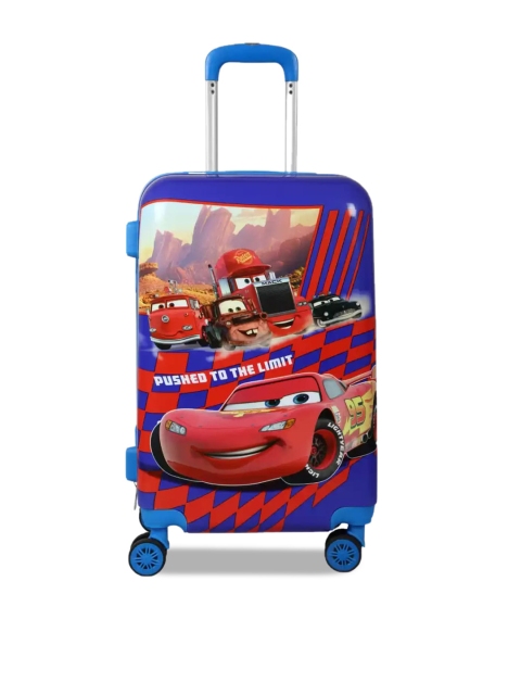 

Disney Boys Blue Solid Hard-Sided Small Trolley Suitcase