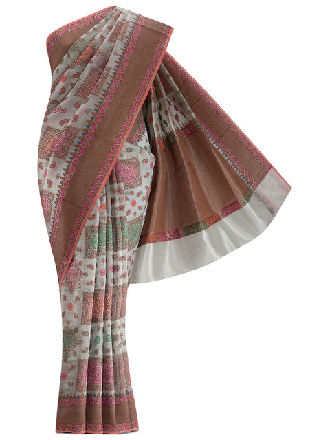 

Nalli Next Grey Woven Design Zari Saree