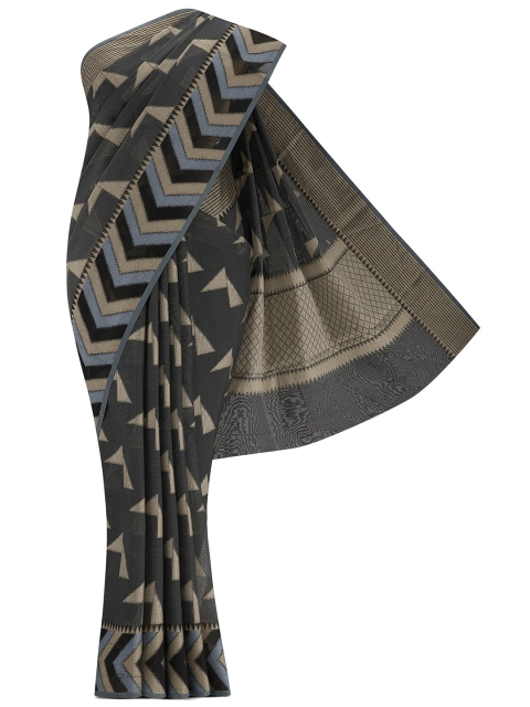 

Nalli Next Grey & Black Woven Design Silk Cotton Banarasi Saree