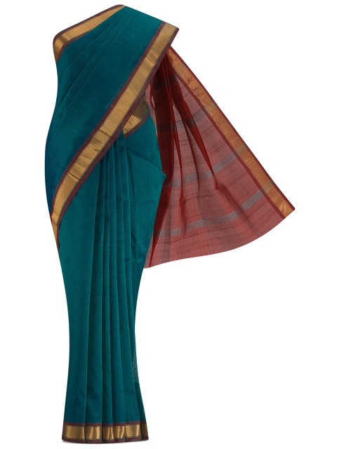 

Nalli Next Blue & Pink Zari Silk Cotton Saree