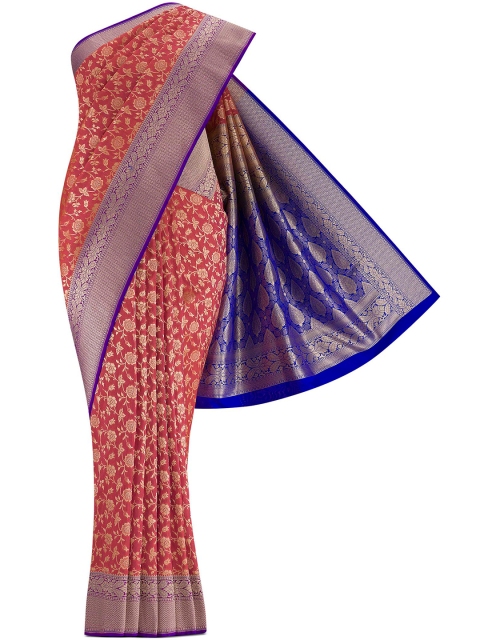 

Nalli Next Red Woven Design Zari Art Silk Banarasi Saree