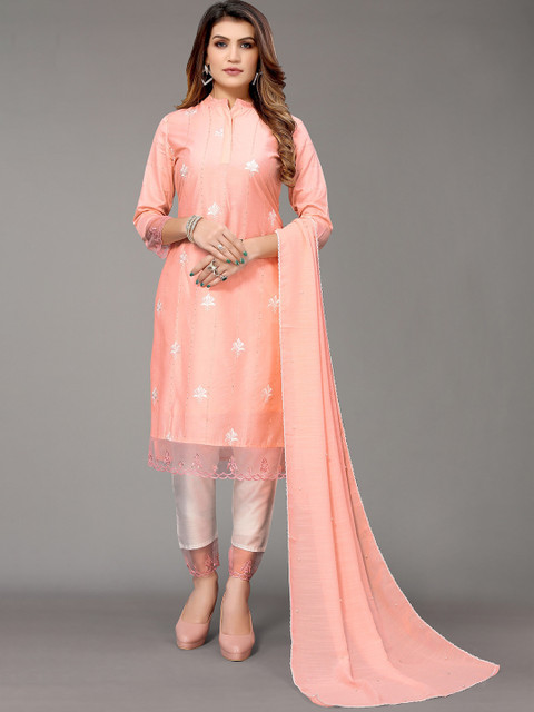 

Nimayaa Women Yellow Sequinned Kurta with Trousers & With Dupatta
