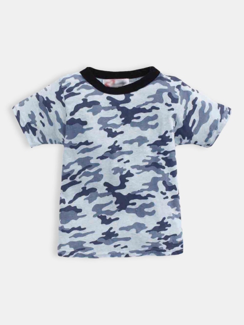 

Hopscotch Boys Grey Camouflage Printed T-shirt