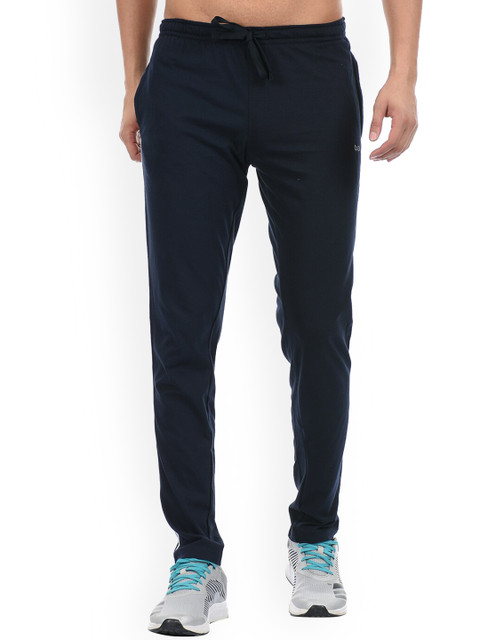 

Cloak & Decker by Monte Carlo Men Navy Blue Solid Track Cotton Pants