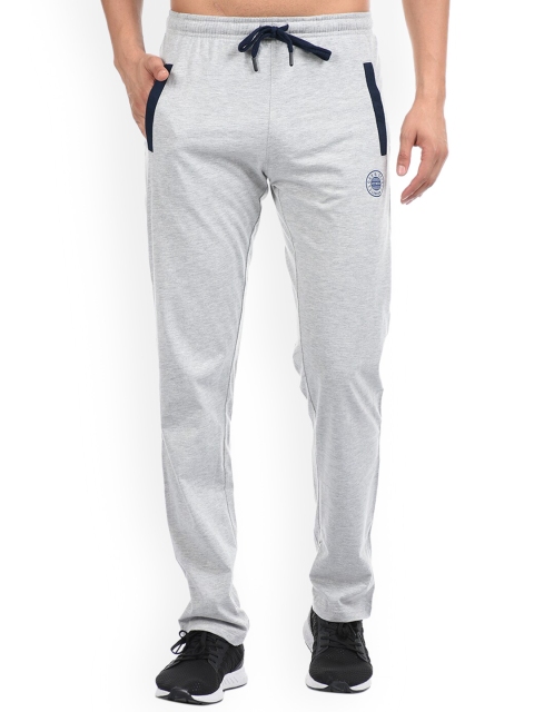 

Cloak & Decker by Monte Carlo Men Grey Melange Solid Cotton Track Pants