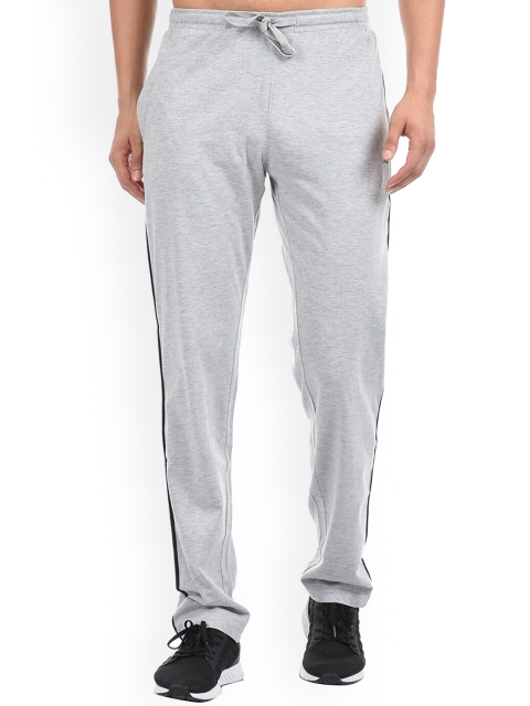

Cloak & Decker by Monte Carlo Men Grey Melange Solid Cotton Track Pants