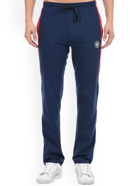 

Cloak & Decker by Monte Carlo Men Blue Solid Cotton Track Pants