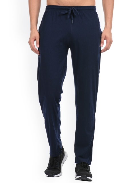 

Cloak & Decker by Monte Carlo Men Navy Blue Solid Cotton Track Pant