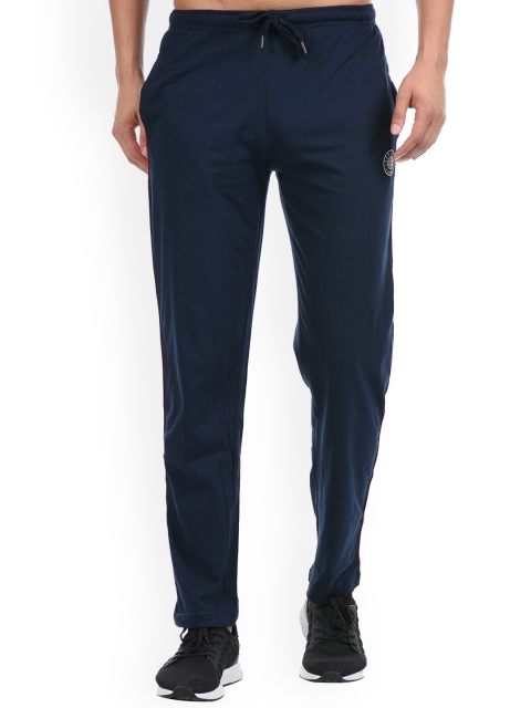 

Cloak & Decker by Monte Carlo Men Navy Blue Solid Cotton Track Pants