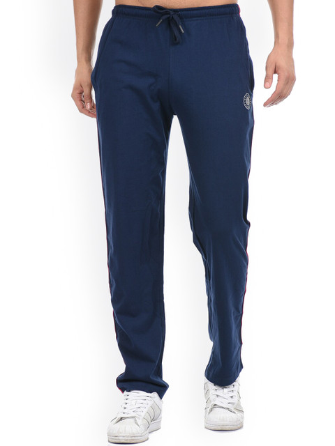 

Cloak & Decker by Monte Carlo Men Blue Solid Cotton Track Pants