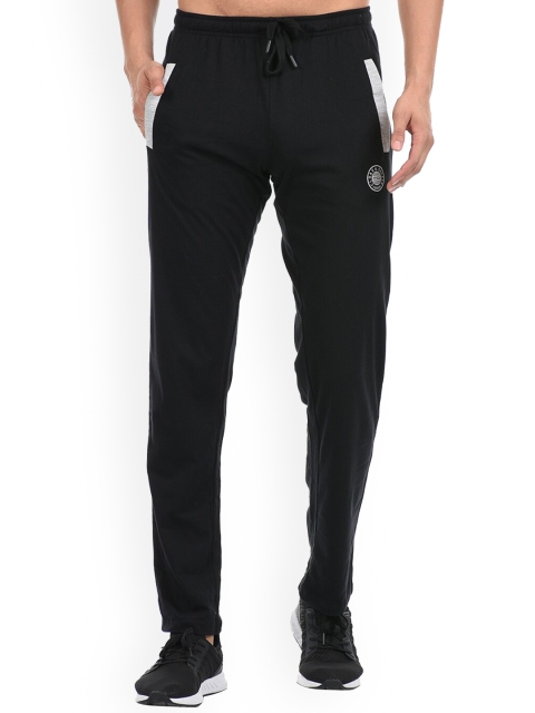 

Cloak & Decker by Monte Carlo Men Black Solid Cotton Track Pants