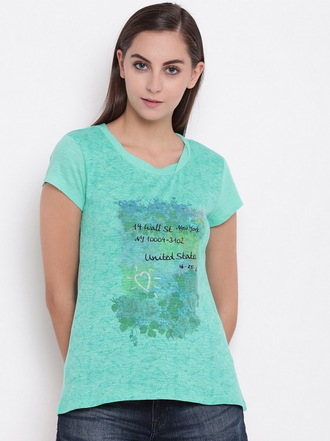 

Miss Grace Women Green Printed Top