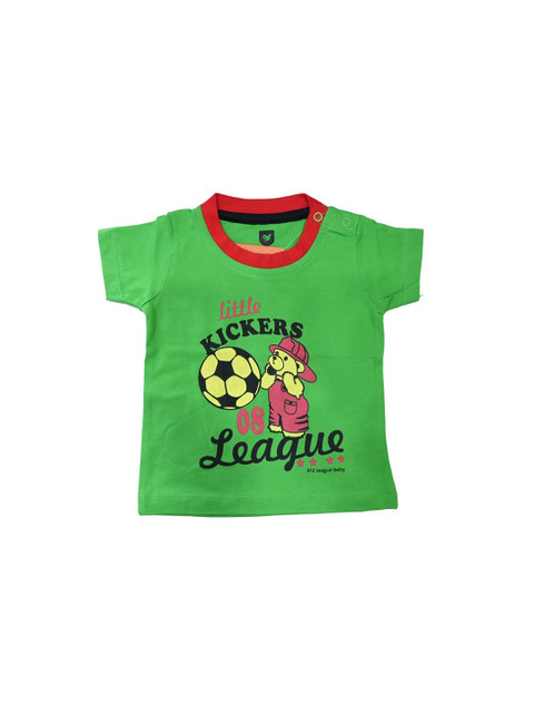

612League Boys Green Printed T-shirt