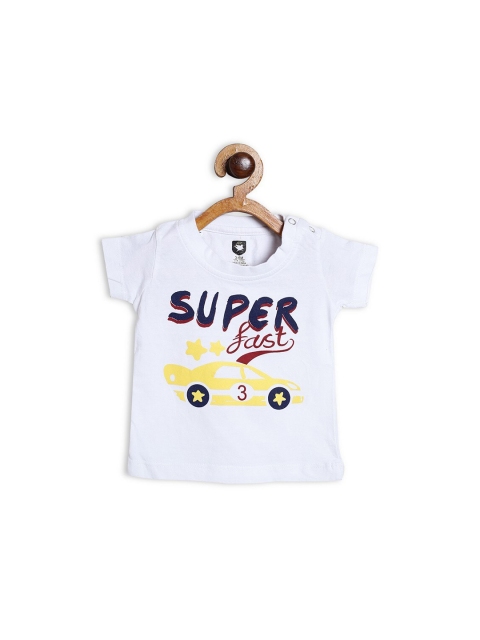 612League Boys White Printed T-shirt