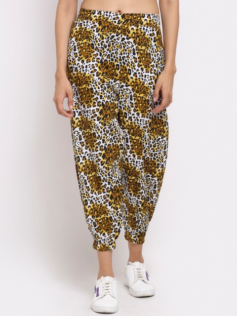 

NEUDIS Women Brown Animal Print Joggers