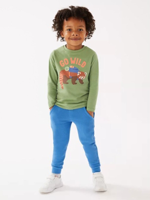 

Marks & Spencer Girls Green Typhography Top