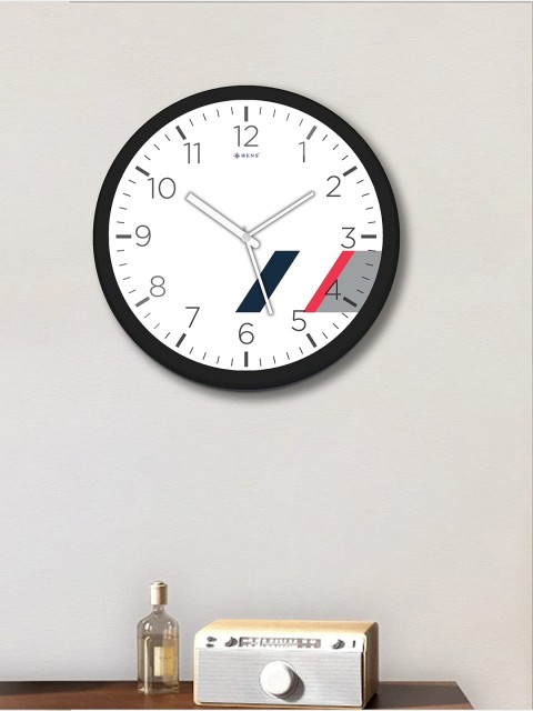

WENS Black & White Contemporary Analogue Wall Clock