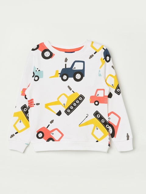 

Juniors by Lifestyle Boys White Printed Sweatshirt