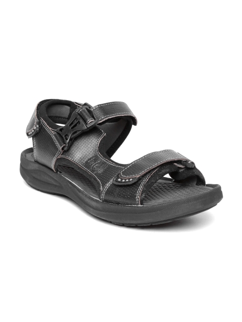 

Lee Cooper Men Black Genuine Leather Sports Sandals