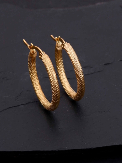 

Tistabene Gold Toned Contemporary Hoop Earrings