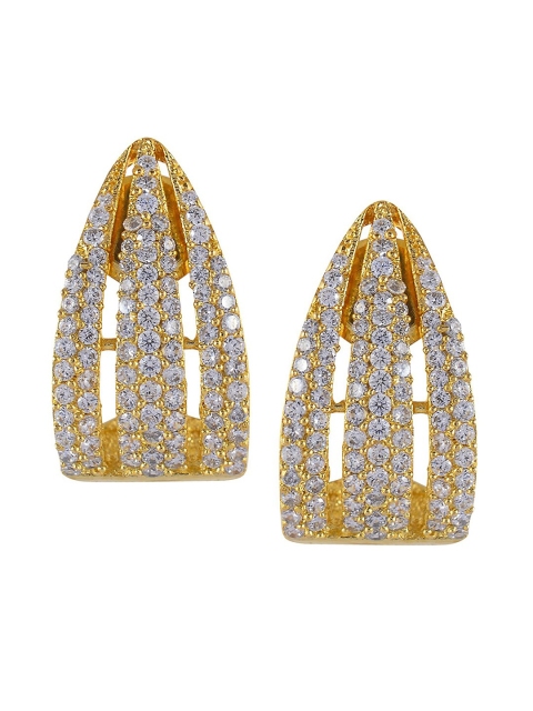 

Tistabene Women White AD Studded Contemporary Studs Earrings