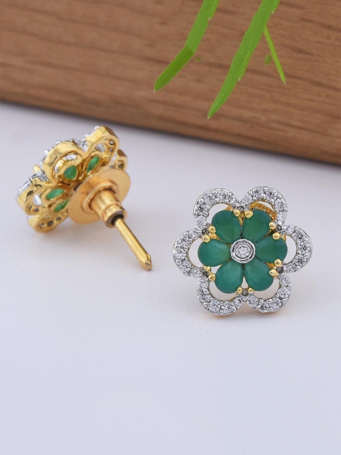 

Tistabene Green Contemporary Studs Earrings