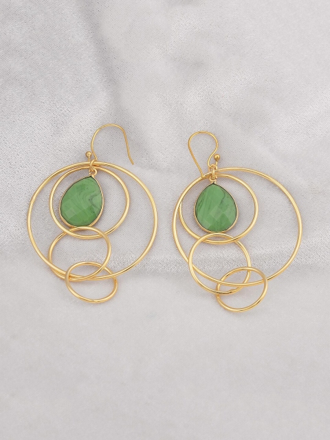 

Tistabene Green Contemporary Drop Earrings