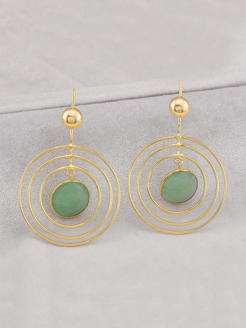

Tistabene Green Contemporary Drop Earrings