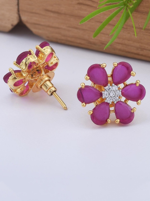

Tistabene Pink Floral Studs Earrings