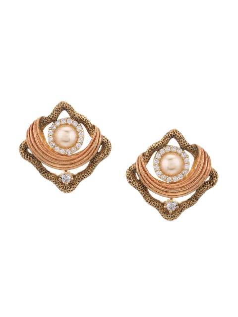 

Tistabene Gold-Toned Contemporary Studs Earrings