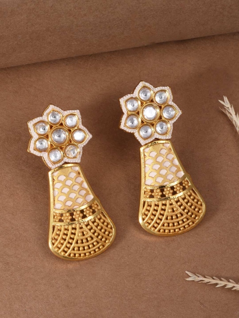 

Tistabene White Contemporary Drop Earrings
