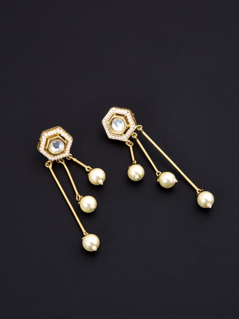 

Tistabene Green Geometric Drop Earrings