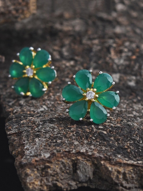 

Tistabene Green Contemporary Studs Earrings
