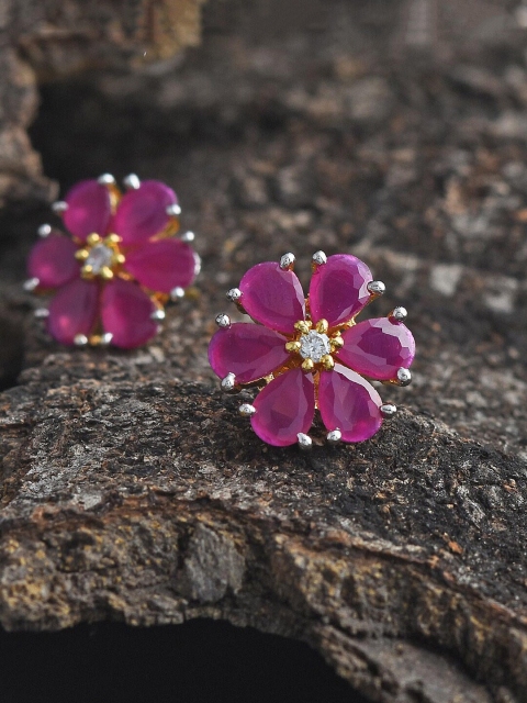 

Tistabene Red Floral Studs Earrings