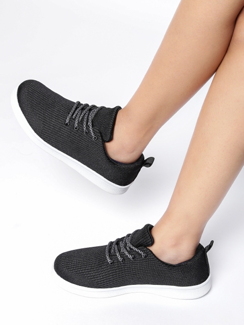 

ether Women Black Sneakers