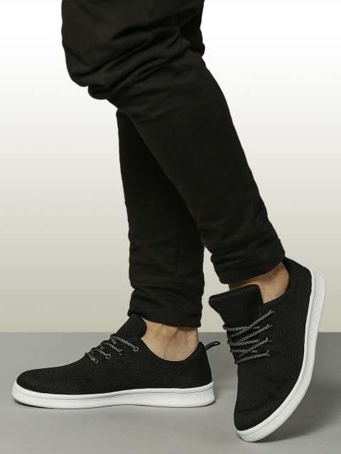 

ether Men Black Sneakers