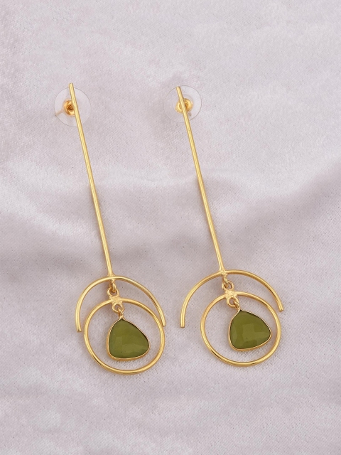 

Tistabene Green Contemporary Drop Earrings