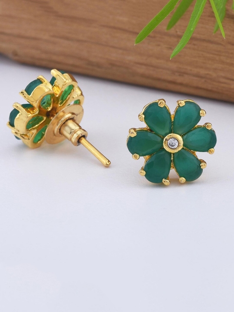 

Tistabene Green Contemporary Studs Earrings